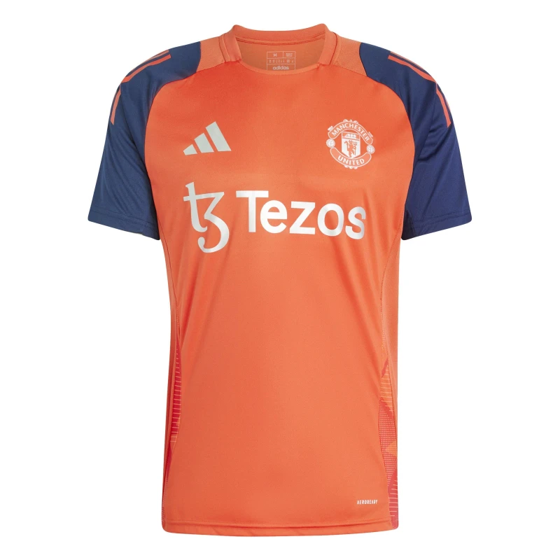 Image of adidas Manchester United Training Shirt 2024 2025 Adults - Red Red XS