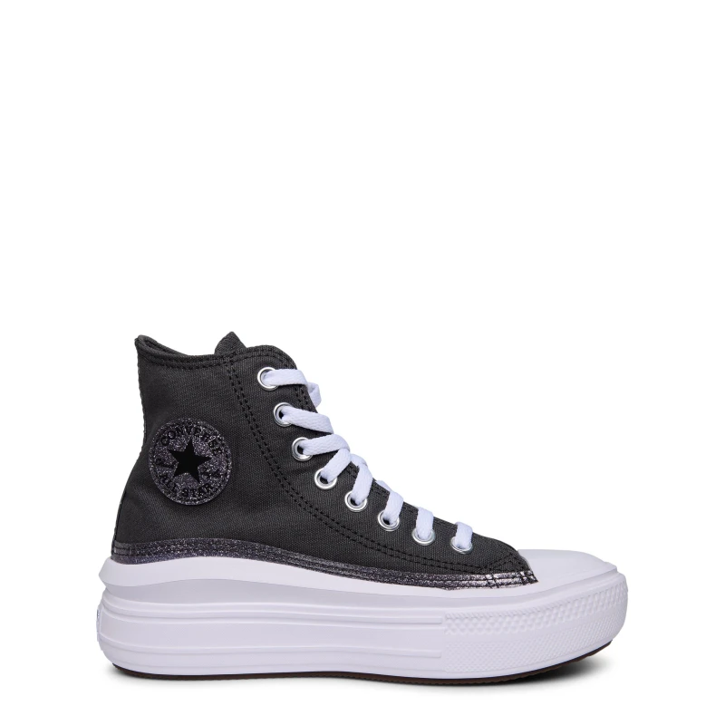 Image of Converse Move Glitter Childrens Grey female 4 (36.5)