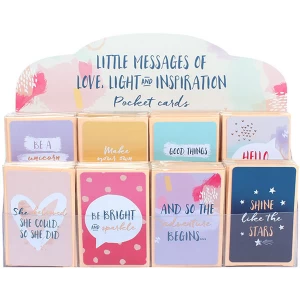 Image of Set of 96 Little Messages Of Inspiration Pocket Cards And Display