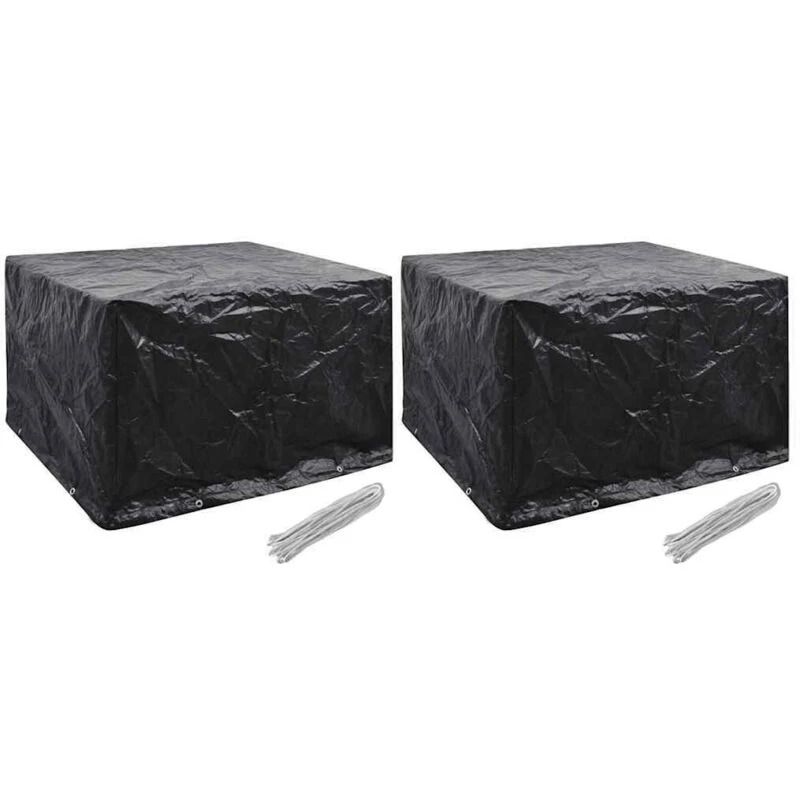 Image of VIDAXL Vidaxl - Garden Furniture Covers 2 pcs 8 Eyelets 135x135x90cm 8719883809533