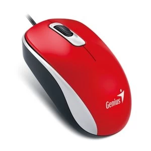 Image of Genius DX-110 Red USB Full Size Optical Mouse