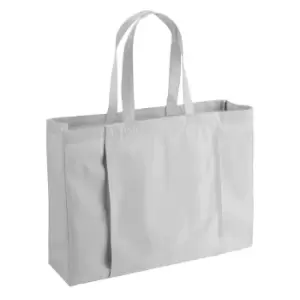 Image of Westford Mill EarthAware Organic Yoga Tote Bag (One Size) (Light Grey)