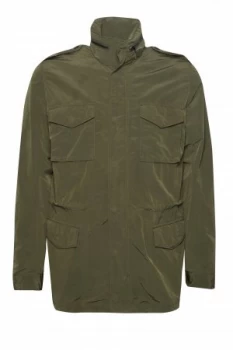 Image of Mens French Connection Wax Sanded Field Jacket Green