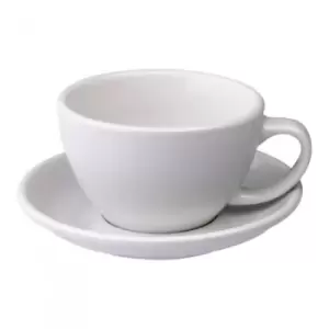Image of Cafe Latte cup with a saucer Loveramics Egg White, 300ml