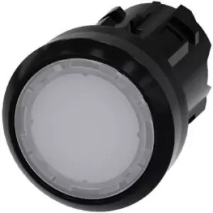Image of Siemens 3SU1001-0AB60-0AA0 Illuminated push button Planar, Front ring (PVC) White