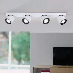 Image of 4 Light GU10 Spotlight 4x GU10 White