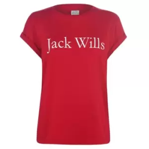 Image of Jack Wills Forstal Heritage T-Shirt - Red