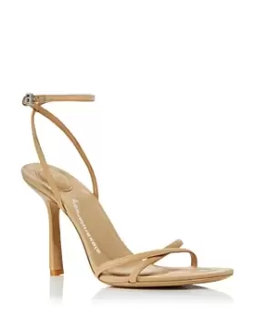 Image of Alexander Wang Womens Dahlia Crossover Strap High Heel Sandals