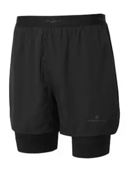Image of Ronhill Tech Revive 5" Twin Short Mens Black