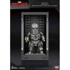 Image of Iron Man 3 Mini Egg Attack Action Figure Hall of Armor Iron Man Mark I 8 cm