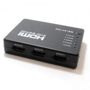 Image of Dynamode 5 Port HDMI Switch 5 Inputs 1 Output With Remote Control