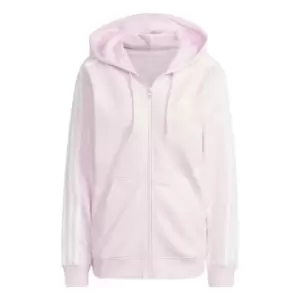 Image of adidas 3 Stripe Zip Track Hoodie Ladies - Pink