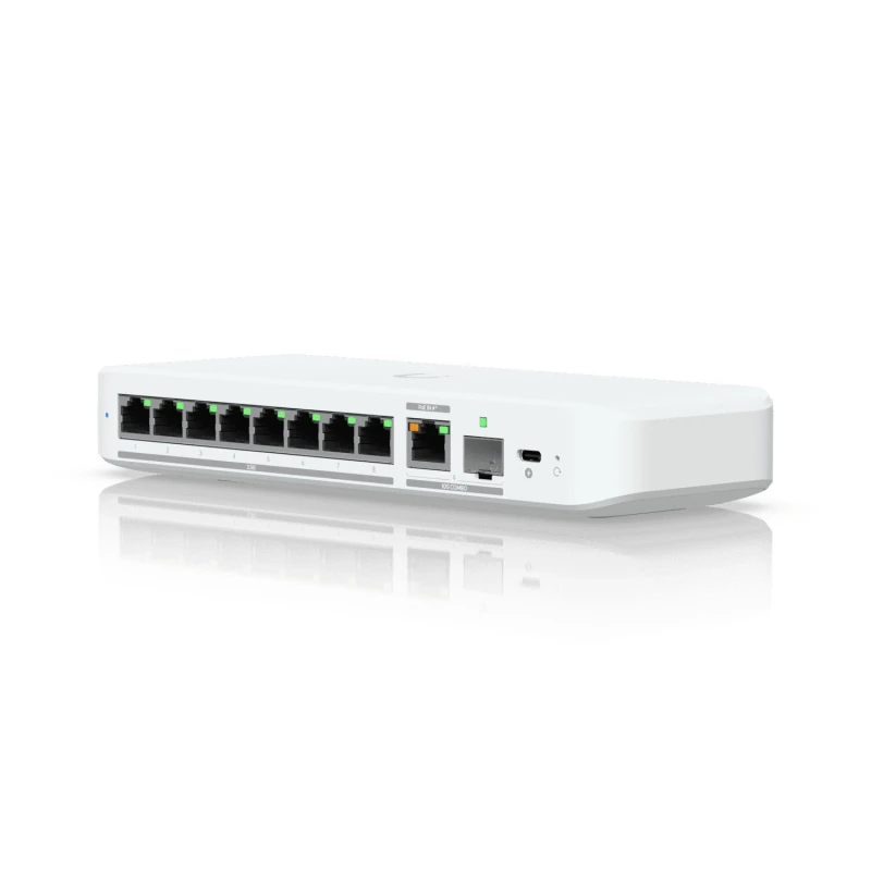 Image of Ubiquiti Networks Ubiquiti UniFi Flex 2.5G Managed L2 2.5G Ethernet (100/1000/2500) Power over Ethernet (PoE) Desktop/Wall-Mounting White USW-FLEX-2.5