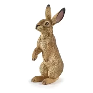 Image of PAPO Wild Animal Kingdom Standing Hare Toy Figure, Three Years or Above, Brown (50202)