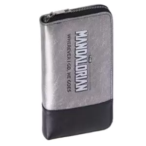 Image of Star Wars The Mandalorian Faux Leather Purse / Business Card Holder Wherever I Go