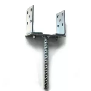 Image of Moderix Zinc Plated U Type Post Fence Foot Anchors - Size 80-170 x 60 95 x 5mm,