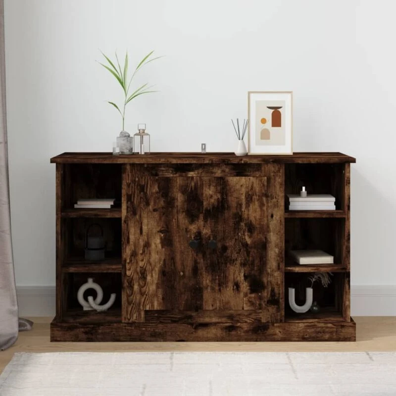 Image of VIDAXL Sideboard Smoked Oak 100x35.5x60cm Engineered Wood Vidaxl 8720845793357