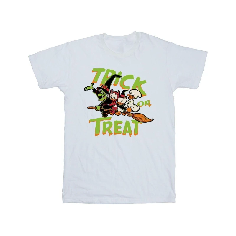 Image of Disney Men Trick Or Treat Cotton T-Shirt in White Size: Small White S Male 5063376670661
