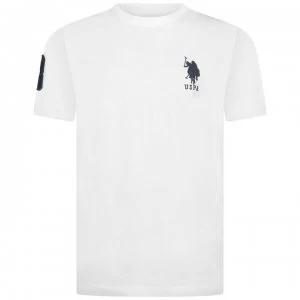Image of US Polo Assn Logo T Shirt - Bright White