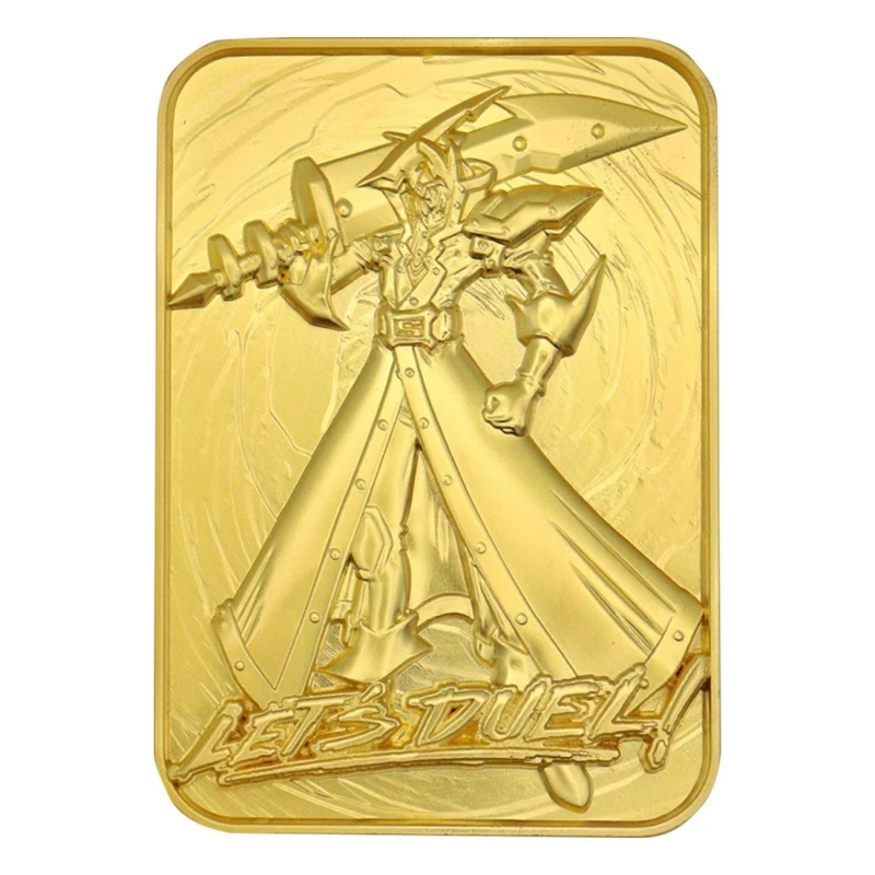 Image of Yu-Gi-Oh! Limited Edition 24k Gold Plated Silent Swordsman Limited Edition Metal Card Metallic Gold unisex