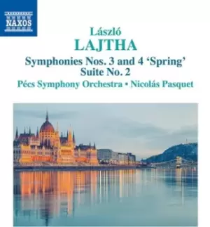 Image of Laszlo Lajtha Symphonies Nos 3 and 4 Spring/Suite No 2 by Laszlo Lajtha CD Album