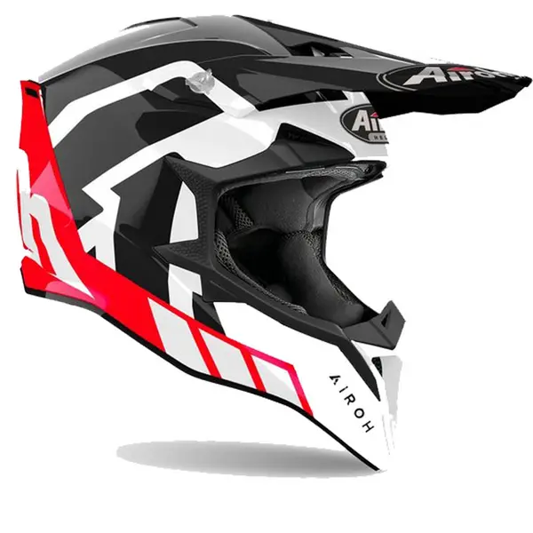 Image of Airoh Wraaap Reloaded Red Black Offroad Helmet S