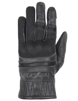 Image of Helstons Bull Air Summer Leather Mesh Black Grey Gloves T9