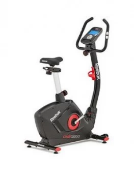 Image of Reebok Gb50 One Series Exercise Bike - Black With Red Trim
