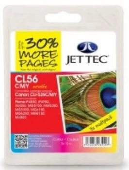 Image of JetTec Canon CLI526 Tri Colour Ink Cartridge