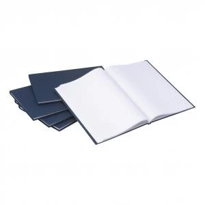 Image of Original White Box A4 Manuscript Book Ruled Pack of 5