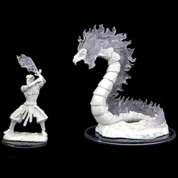 Image of Critical Role Unpainted Miniatures (W2) - Ashari Firetamer & Inferno Serpent