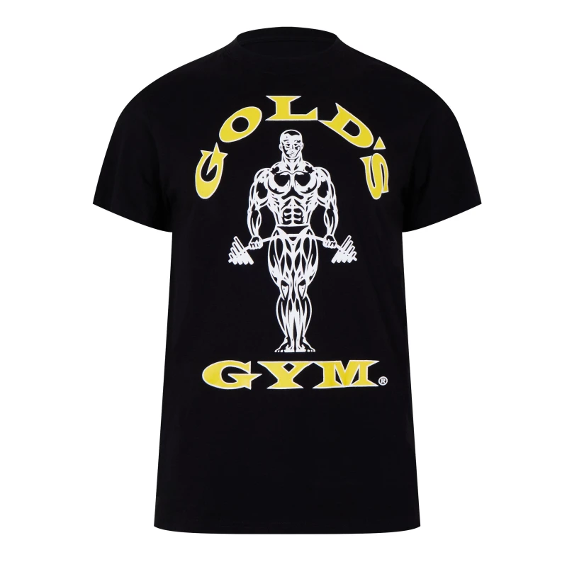 Image of Golds Gym Gym Muscle Joe T Shirt Mens - Black S