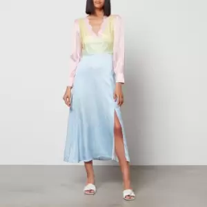 Image of Olivia Rubin Womens Tara Midi Dress - Colourblock - UK 8