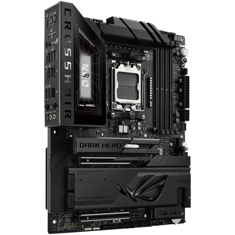 Image of ASUS ROG Crosshair X870E Dark Hero Motherboard - AMD AM5, WiFi 7, PCIe 5.0, DDR5, Premium VRM Cooling, 10GB LAN, USB4 - 90MB1NT0-M0EAY0