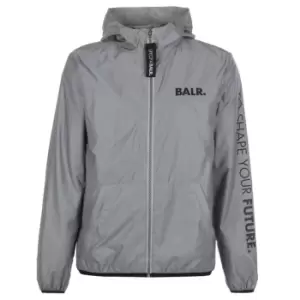 Image of BALR Reflective Hooded Jacket - Silver