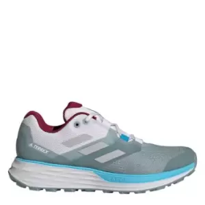 Image of adidas Terrex Two Flow Trail Running Shoes Womens - Magic Grey / Cloud White / Sky