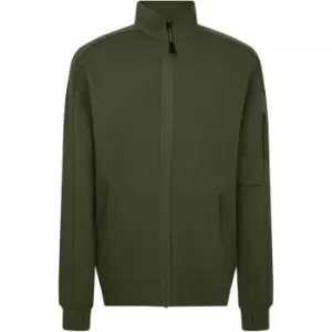 Image of CP COMPANY Full Zip Fleece Sweatshirt - Green