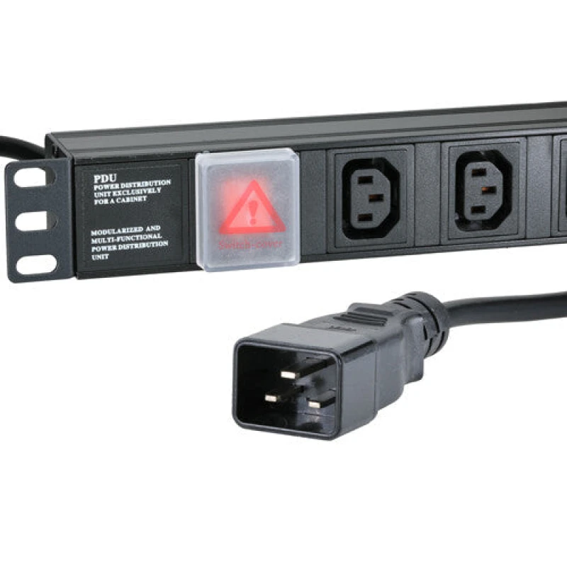 Image of Cablenet 8 Way IEC - C13 Vertical 1.5u PDU with IEC - C20 3m Feed