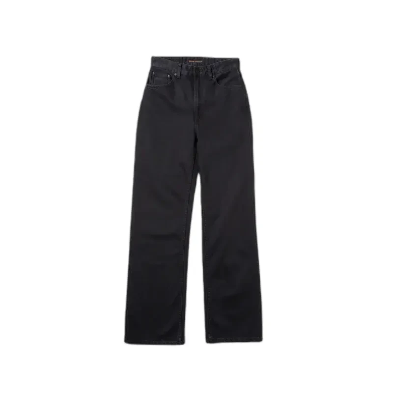 Image of Nudie Jeans Womens jeans Nudie Jeans Clean Eileen Smooth Black Noir Female 33x34
