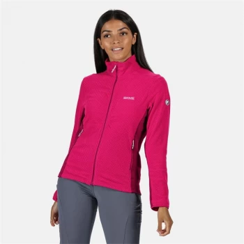 Image of Regatta Highton Full Zip Stretch Fleece - Duches/DkCer