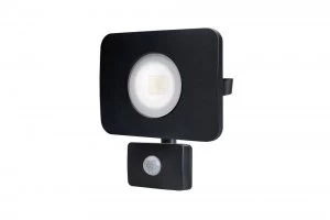 Image of LED Floodlight 30W 3000K 2700lm PIR Sensor / Override Matt Black IP64