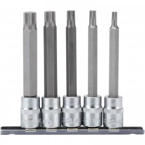 Image of Draper 7 Piece 3/8" Drive Spline Socket Bit Set 3/8" 100mm