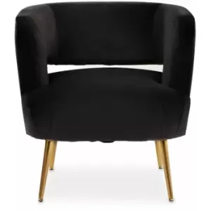 Image of Larissa Black Chair - Premier Housewares