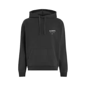 Image of AllSaints Underground Hoodie - Black