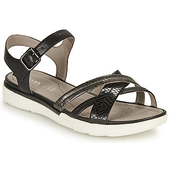 Image of Geox D SANDAL HIVER A womens Sandals in Black,4,5,7.5