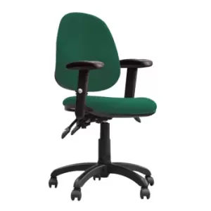 Image of Java 300 ADT High Back Operator Chair With Height Adjustable Arms - Green