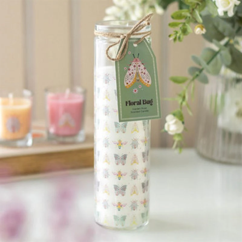 Image of Floral Bug Garden Rose Tube Candle