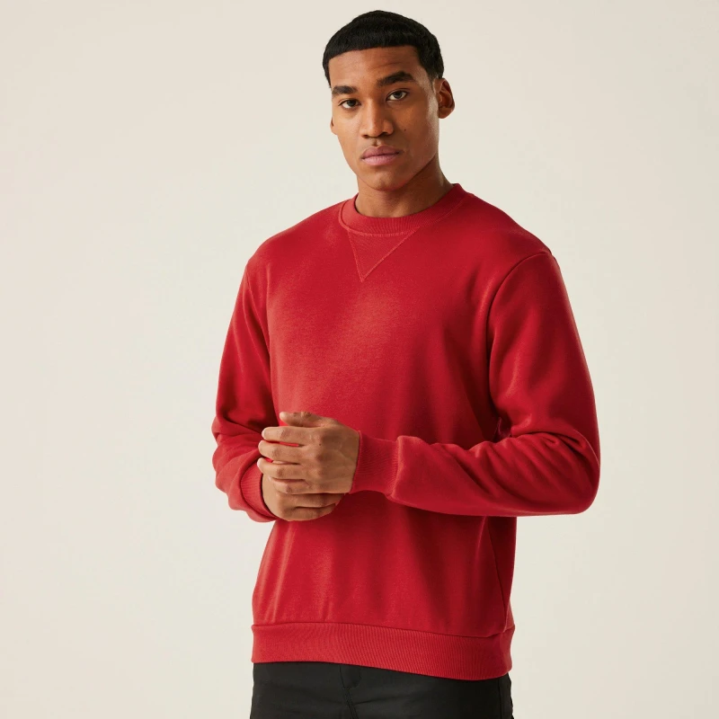 Image of Regatta Mens Pro Crewneck Sweatshirt Classic Red male XS