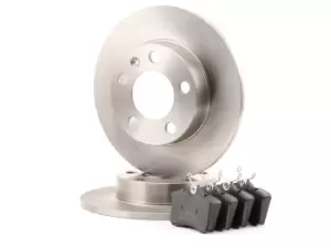 Image of MAPCO Brake disc and pads set VW,AUDI,SKODA 47858 1J0615601,1J0615601C,1J0615601N 1J0615601P,1J0615601Q,2Q0615601H,1J0615601,1J0615601C,1J0615601N