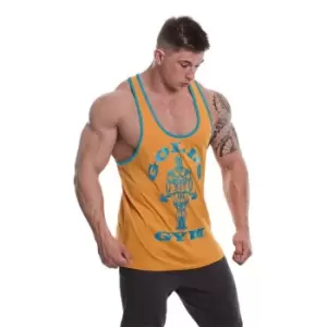 Image of Golds Gym String Vest Mens - Yellow